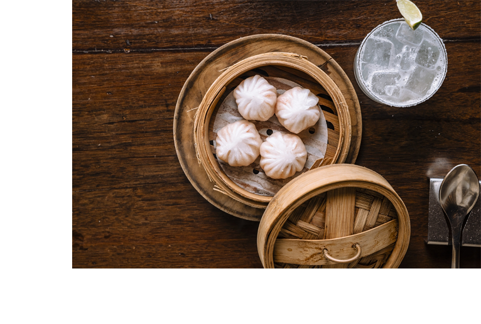 Steamed bao and dim sum on the short menu at The Blue Breeze Inn, Ponsonby